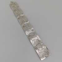 Art Deco Cuff Bracelet in Silver