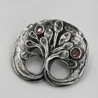 Magnificent Modernist World Tree Brooch in Silver