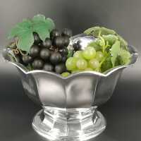 Art Deco Silver Cream or Fruit Bowl