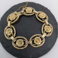 Antique bracelet in gold-plated silver in neo-rococo style