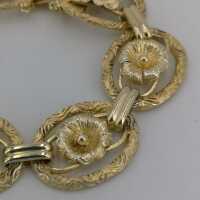 Antique bracelet in gold-plated silver in neo-rococo style