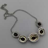 Antique garnet necklace from the turn of the century in 925/- silver
