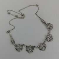 Filigree Art Deco necklace made of 835 silver