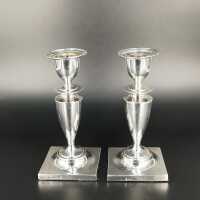 Elegant geformtes Paar Kerzenleuchter aus Sterling Silber