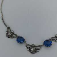 Elegant and delicate vintage silver necklace