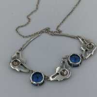 Elegant and delicate vintage silver necklace