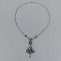 Elegant Art Deco necklace in 925 silver