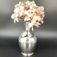 Elegant vintage silver bud vase