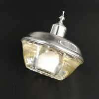 Small glass and silver lighter for ladies