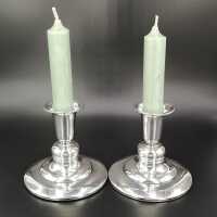 Vintage pair of silver candlesticks