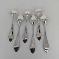Set of rare silver Art Nouveau coffee spoons