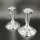 Antikes Tafelsilber - Annodazumal Antikschmuck: Paar Vintage Kerzenleuchter in Silber kaufen