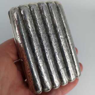 Antikes Silber - Annodazumal Antikschmuck: Antikes Zigarillo Etui in Silber kaufen
