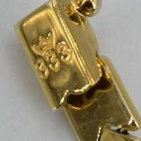 Elegantes Vintage-Goldarmband mit geometrisch geformten Gliedern