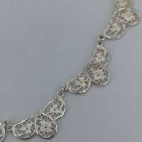 Antique necklace in timeless beauty made of silver in filigree technique