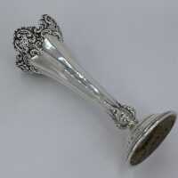 Antique Victorian sterling silver flower vase
