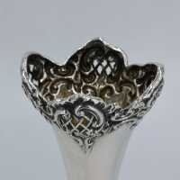 Antike viktorianische Blütenvase aus Sterling Silber