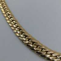 Vintage flat armour necklace in gold from the 1980/90s