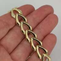 Vintage Schmuck in Gold - Annodazumal Antikschmuck: Zartes Gliederarmband in Herzform in Gold kaufen