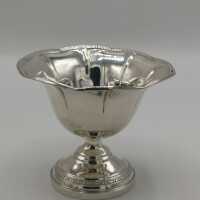 Set of Art Deco ice cream or sorbet tubs in sterling silver
