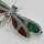 Vintage silver dragonfly brooch with enamel and marcasites
