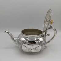 Elegant antique sterling silver tea centre