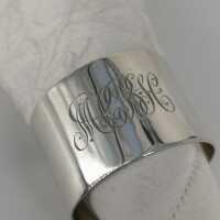 Antikes Tafelsilber - Annodazumal Antikschmuck: Serviettenring aus Sterling Silber kaufen