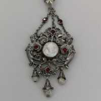Antique silver necklace from the Neo-Renaissance around 1880