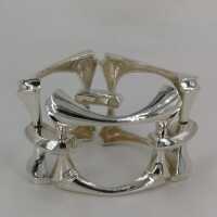 Vintage silver cuff bracelet from the 1950s
