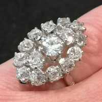 Antikschmuck - Annodazumal Antikschmuck: Antiker Marquise Ring in Weißgold mit Diamanten kaufen