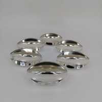 Set of six napkin rings from the 1950s in silver