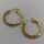 Vintage hoop earrings in 750 gold with artistic innovation