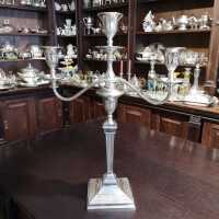 Antikes Silber - Annodazumal Antikschmucvk: Antiker dreiarmiger Kerzenleuchter aus Sterling Silber kaufen
