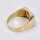 Vintage mens signet ring in 585 gold with a diamond
