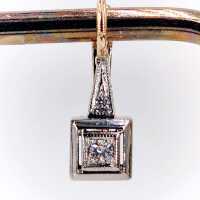Art Deco Schmuck - Annodazumal Antikschmuck: Elegante Ohrringe aus Gold und Platin mit Diamanten kaufen