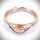Elegant engagement ring in gold and platinum with diamond navette