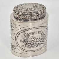 antikes Silber - Annodazumal Antikschmuck: Antike Teedose...