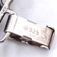 Vintage link bracelet in silver with openwork elements