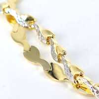 Enchanting vintage jewellery set in 585 yellow and white gold