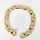 Vintage heavy unisex flat armour bracelet in 585 yellow gold