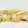 Vintage heavy unisex flat armour bracelet in 585 yellow gold