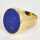 Art Deco mens signet ring in yellow gold with oval lapis lazuli