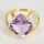 Damenring aus Gold und einem Amethyst in avantgardistischer Formensprache