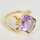 Damenring aus Gold und einem Amethyst in avantgardistischer Formensprache