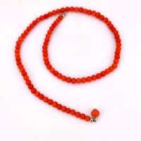 Antique coral necklace from southern Italy with red Sardegna Mediterranean corals