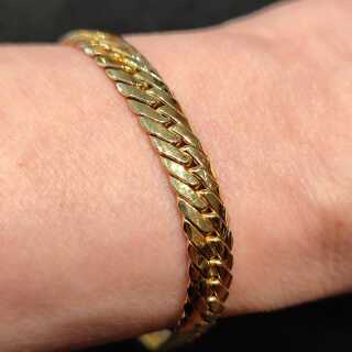 Antikschmuck - Annodazumal Antikschmuck: Vintage kubanische Ketten Armband aus den 2000er Jahren in 585er Gelbgold kaufen