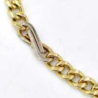 Feminine bracelet in 585 yellow gold with Cuban curb chain links