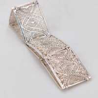 Filigree Art Deco bracelet made of 800 silver