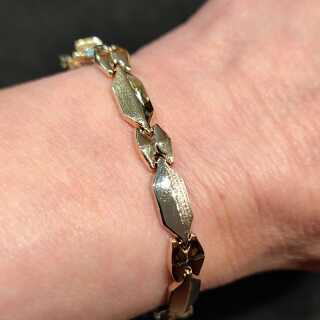 Antikschmuck - Annodazumal Antikschmuck: Exklusives vintage Damenarmband aus 585er Gelb- und Weißgold kaufen