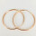 Vintage hoop earrings in yellow gold 583/- in a minimalist design